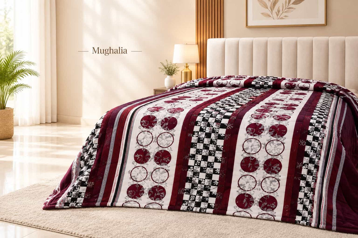 Premium Printed AC Comforter – Elegant Bedroom Collection
