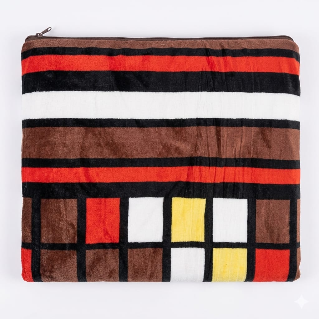 Luxurious Mughalia Premium AC Blanket draped over a bed, showcasing soft, cozy fabric ideal for cooling comfort.