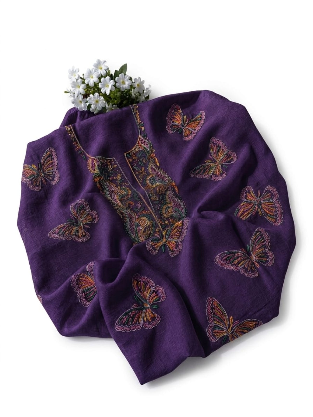 Plum Butterfly -2PC