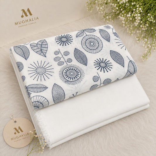 2Pc luxury Embroidery