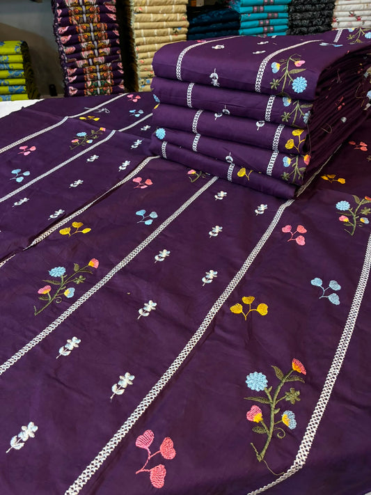Mughalia Premium Unstitched 2-piece fabric set with intricate traditional Mughal-inspired patterns, suitable for custom tailoring.