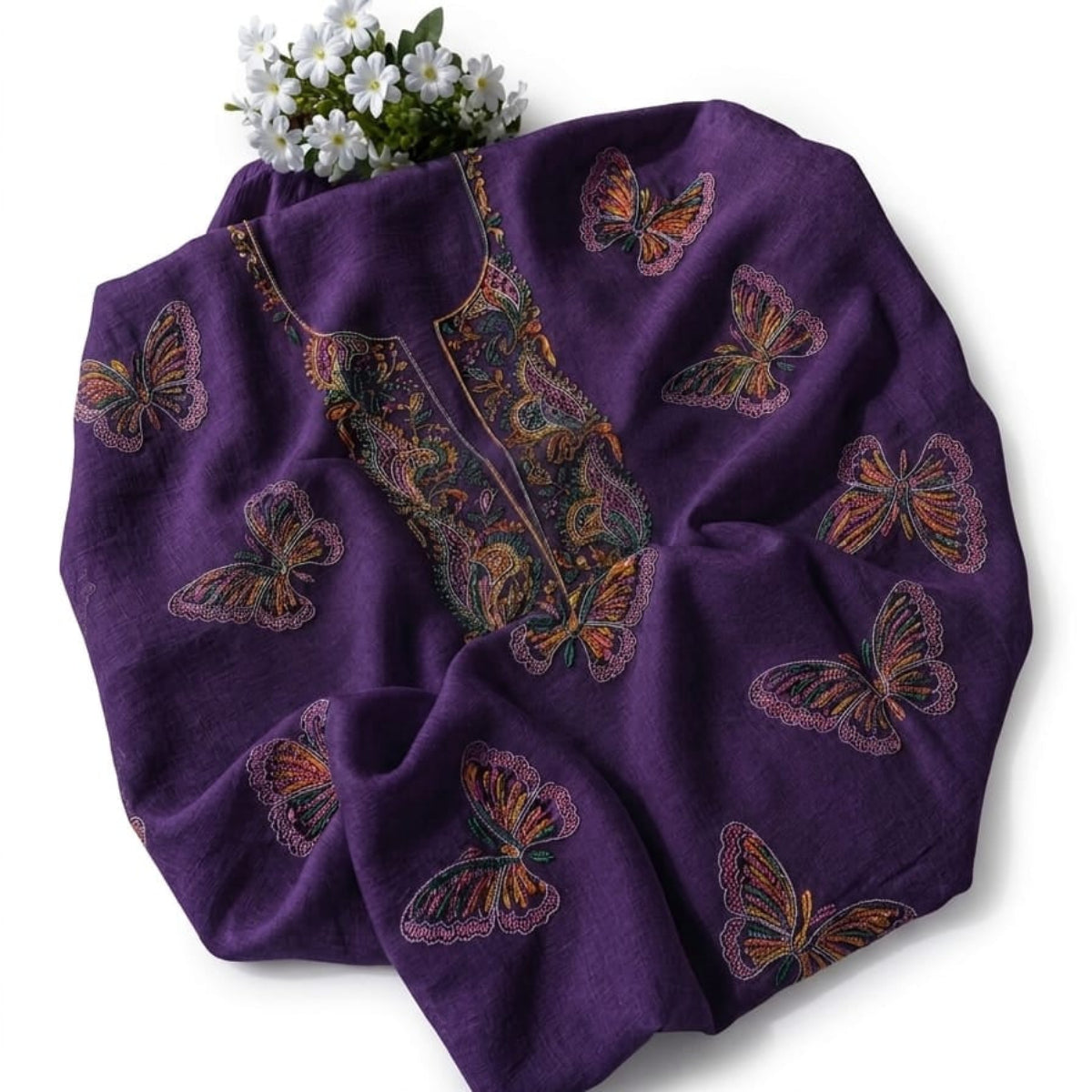 Plum Butterfly -2PC