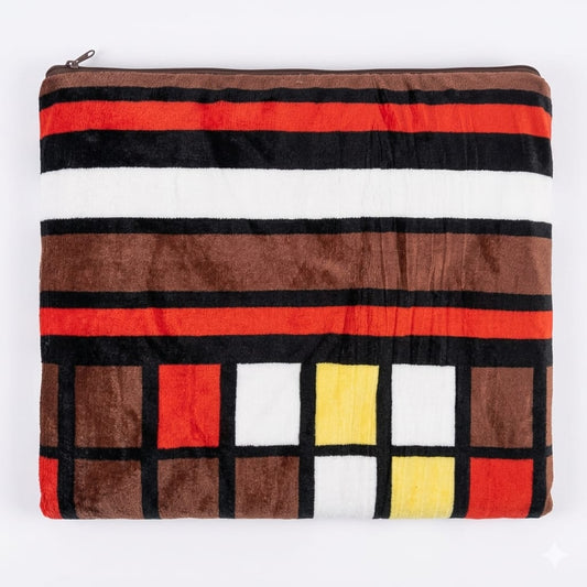 Luxurious Mughalia Premium AC Blanket draped over a bed, showcasing soft, cozy fabric ideal for cooling comfort.