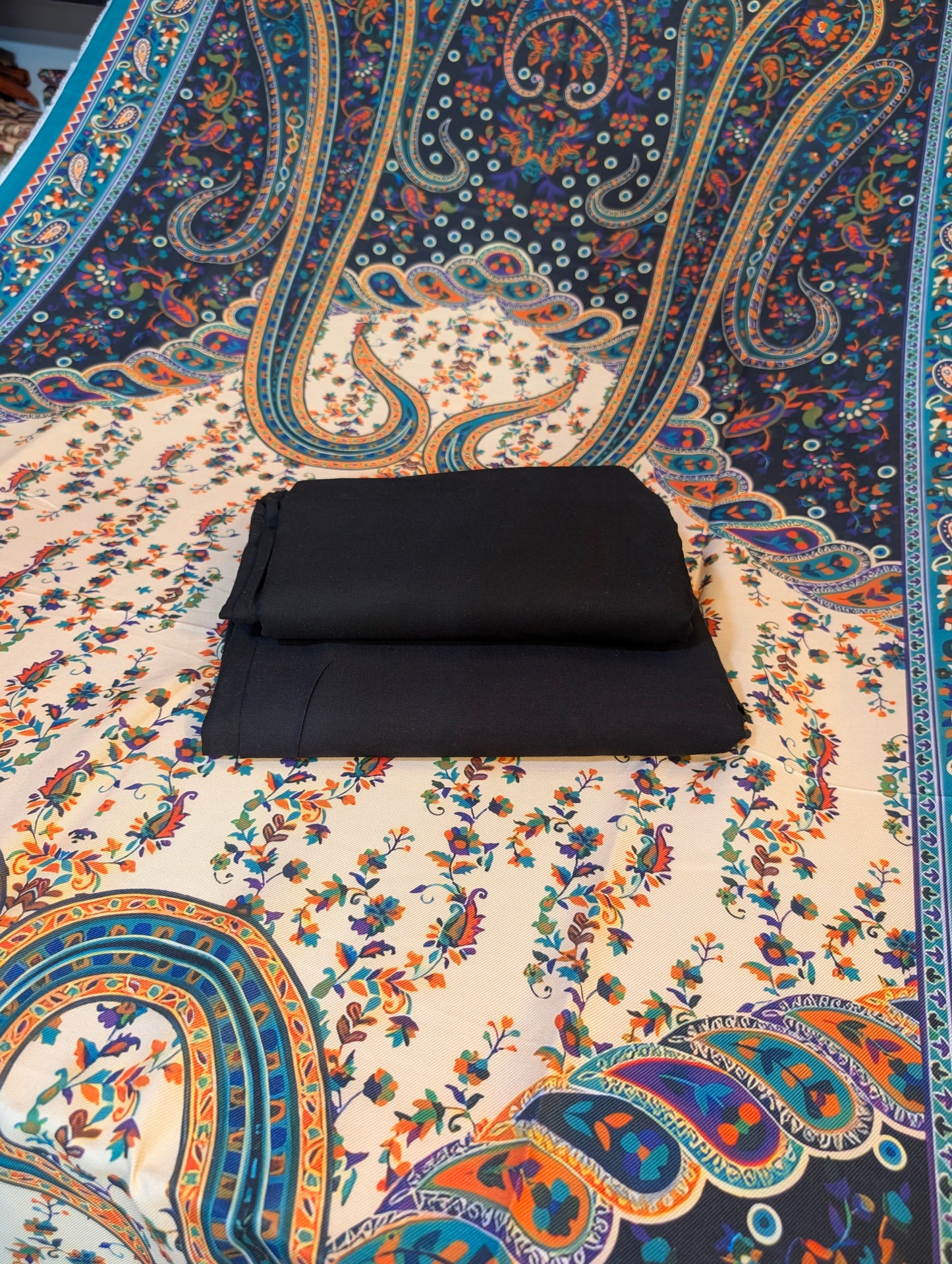 🩵 Original Wool Shawl 3PC – Maria B Inspired