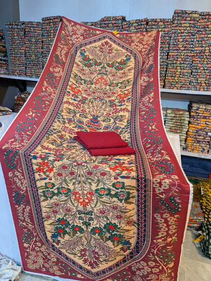 🩵 Original Wool Shawl 3PC – Maria B Inspired 🩵