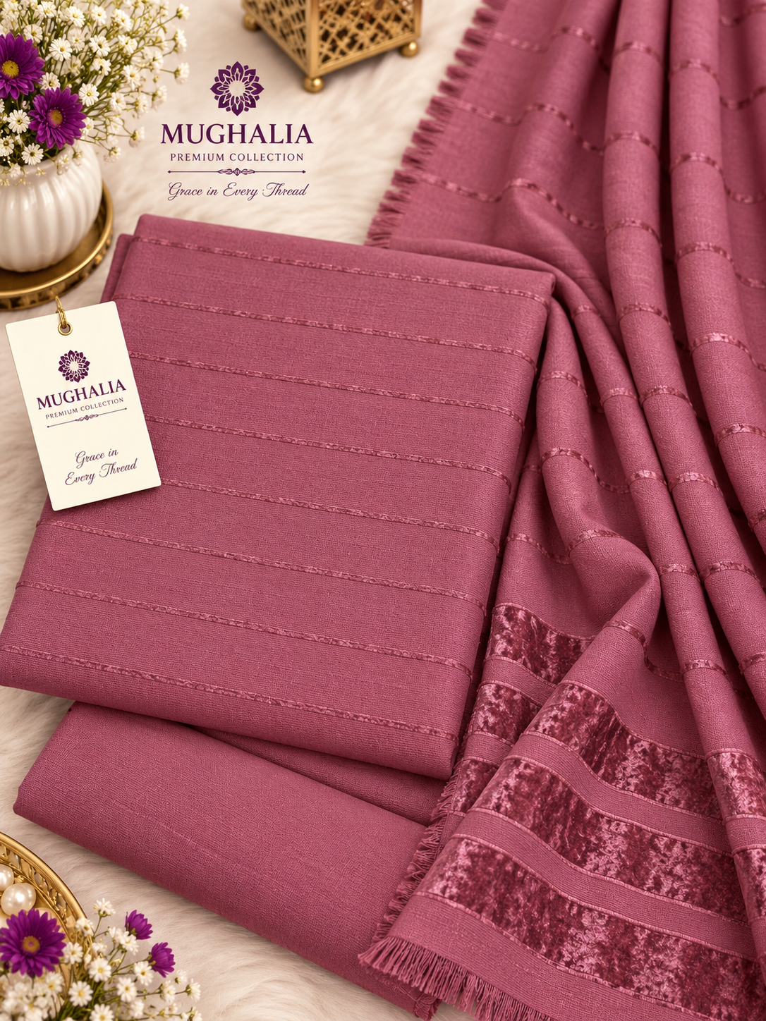 Mughalia Danakh 3 Piece Winter Suit