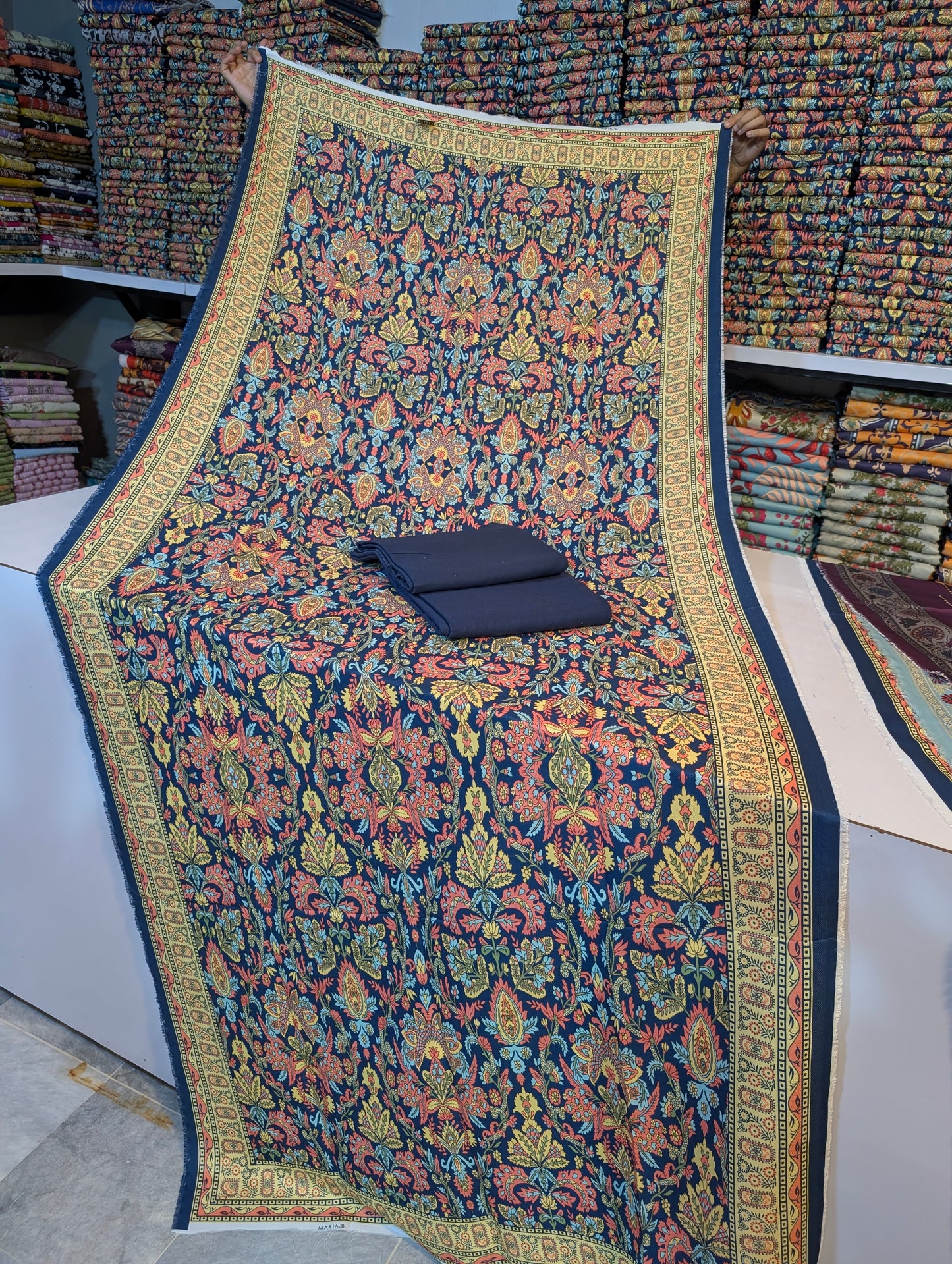 🩵 Original Wool Shawl 3PC – Maria B Inspired 🩵