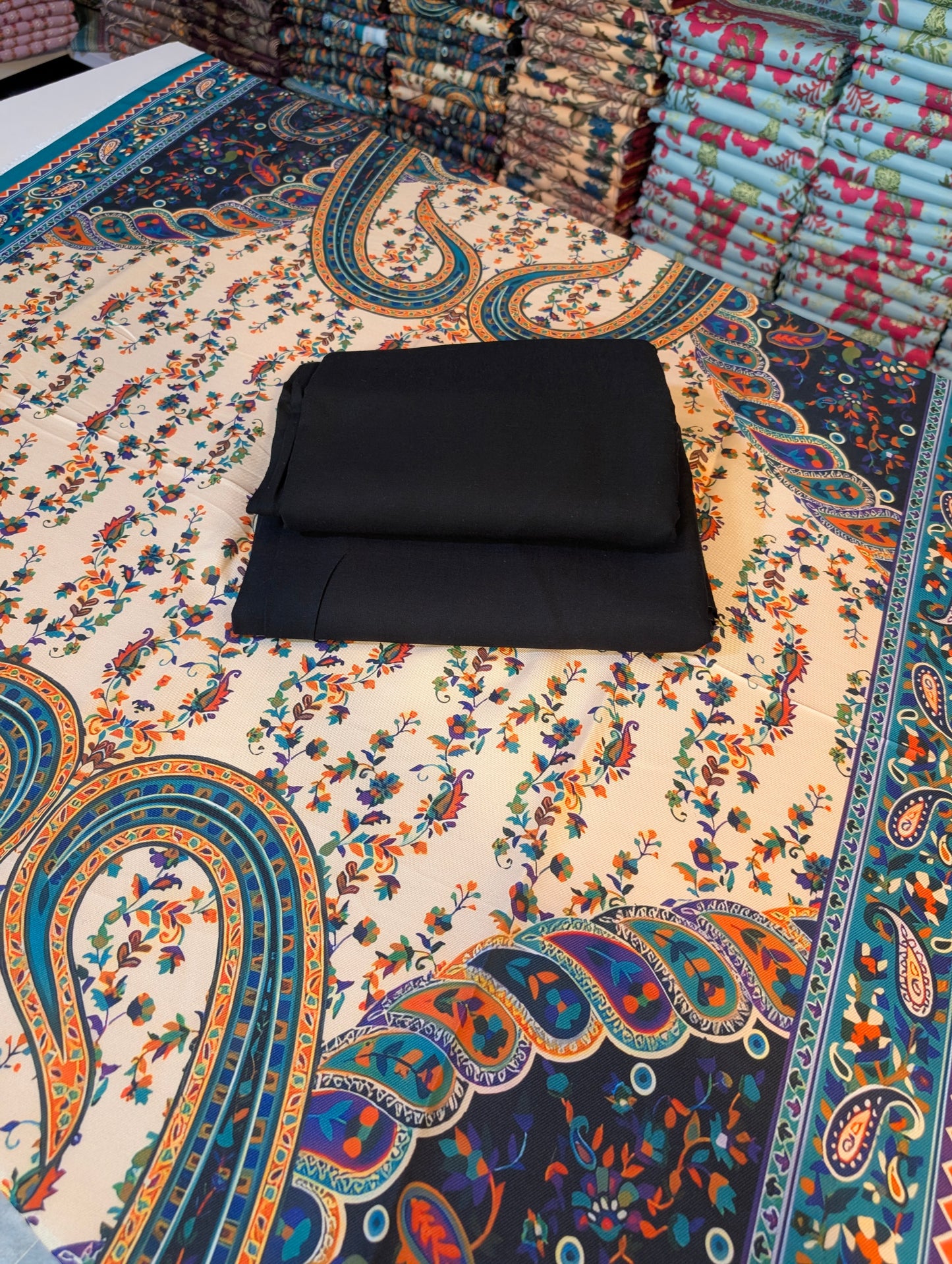 🩵 Original Wool Shawl 3PC – Maria B Inspired