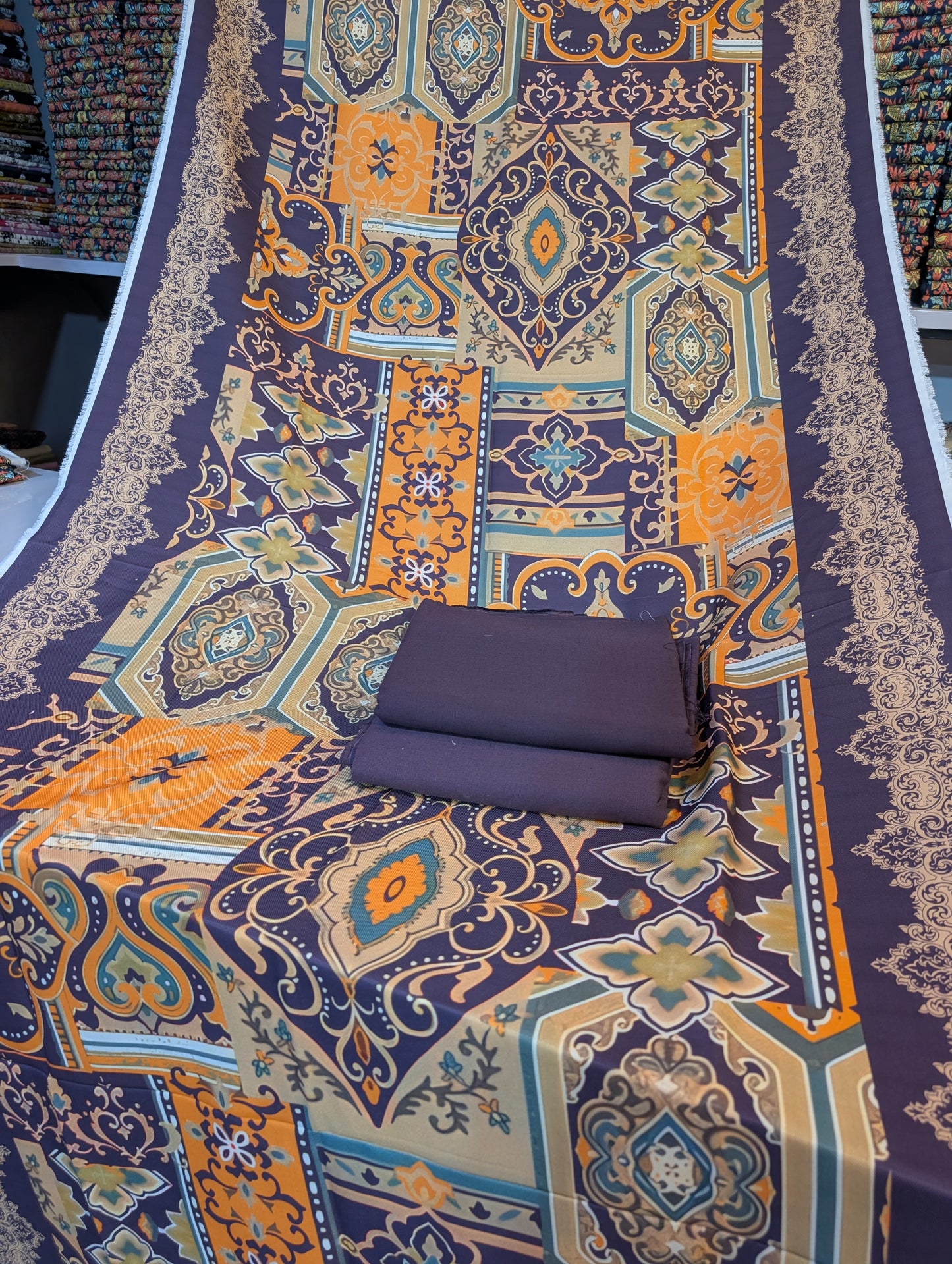 🩵 Original Wool Shawl 3PC – Maria B Inspired